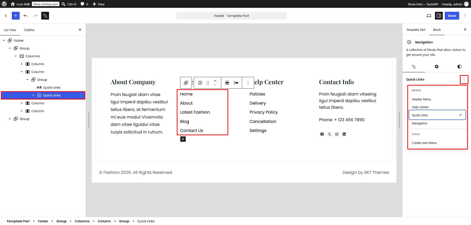 Assigning navigation