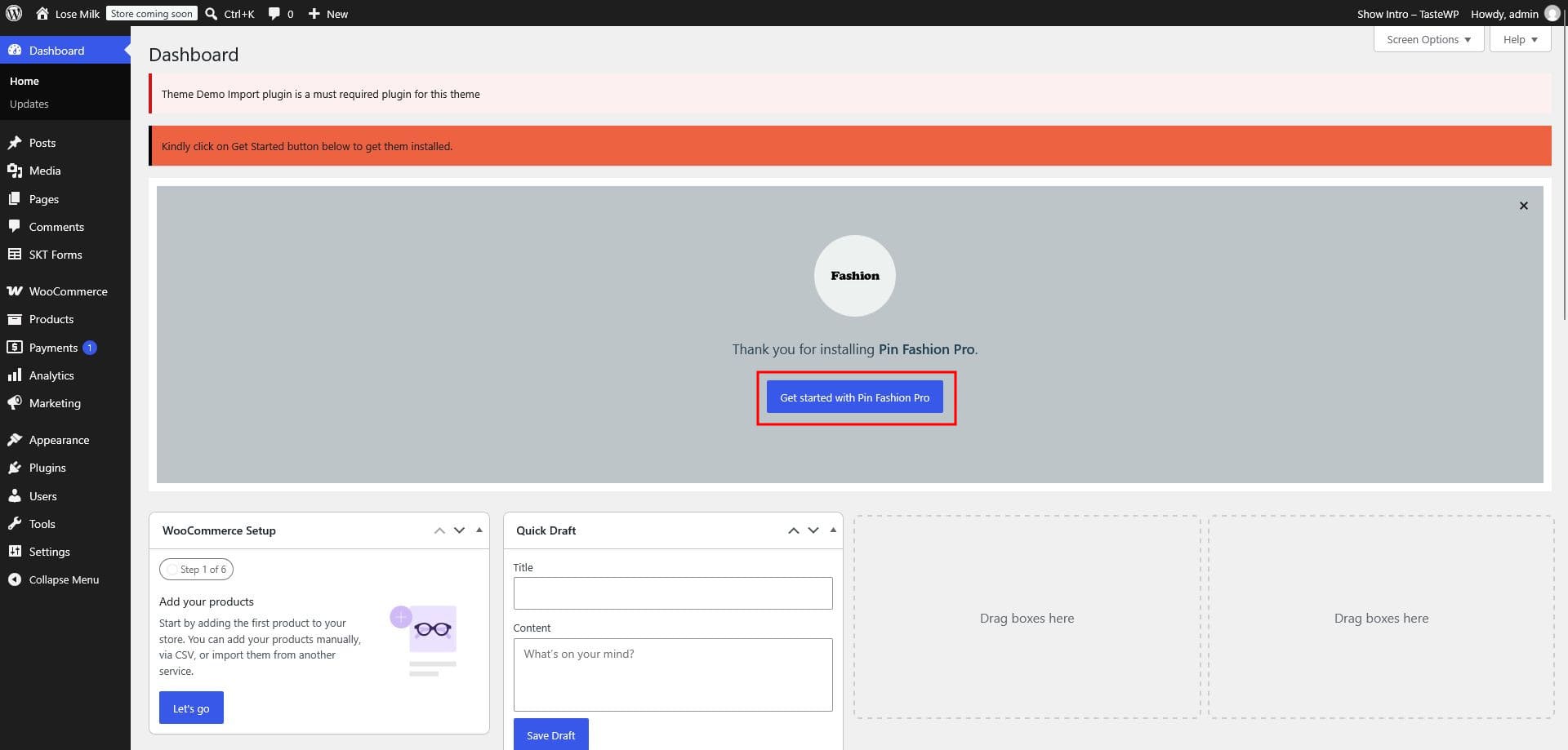 Activating plugins