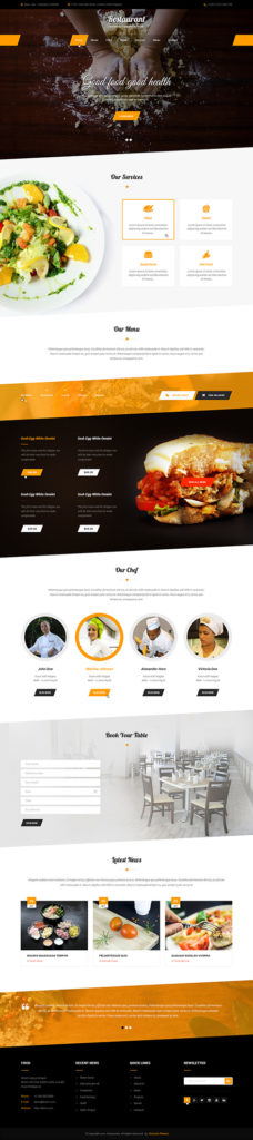 restaurant WordPress theme