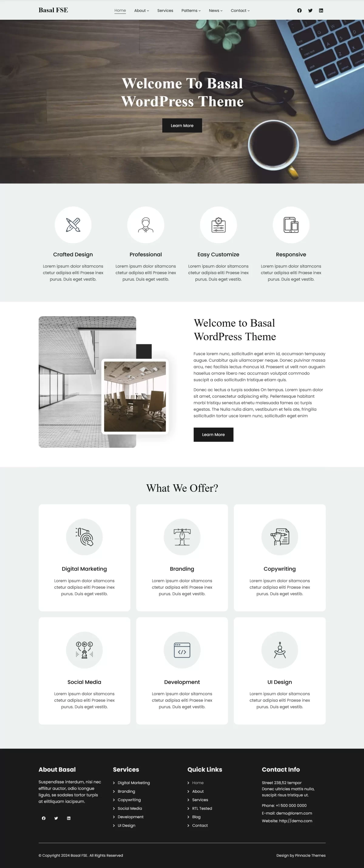 free starter wordpress theme