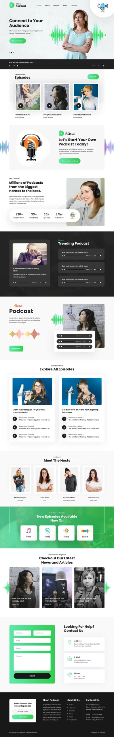 Pin GB Podcast - Podcast WordPress Theme