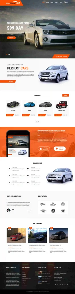 Car Rental - Car Rental Word[Press Theme