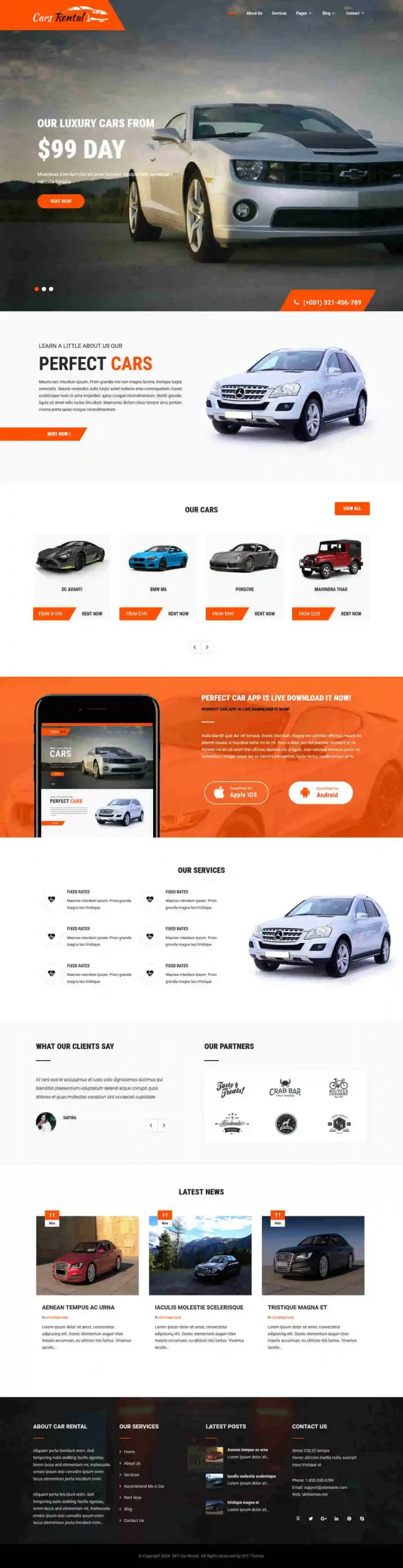 Car Rental - Car Rental Word[Press Theme