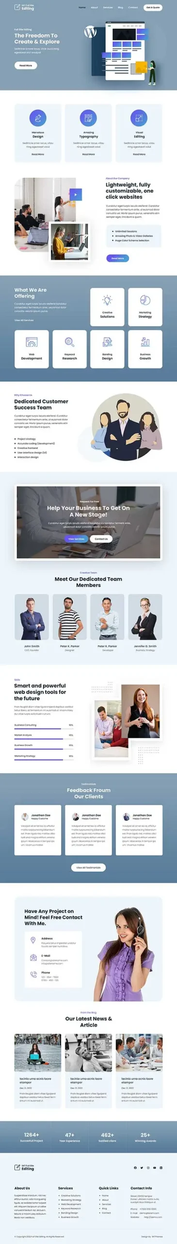 Full Site Editing WordPress Theme