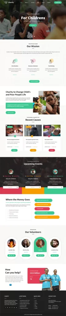 Humanitarian WordPress Theme