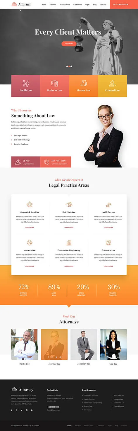 Attorney Website Template