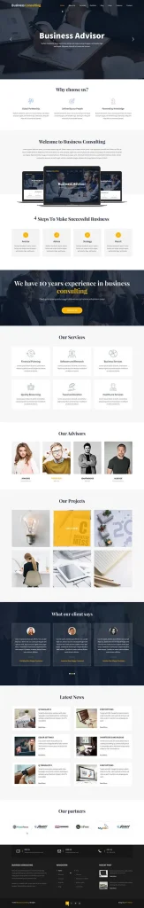 Business Consulting WordPress Theme