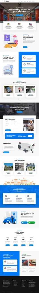 Car Parking WordPress Theme