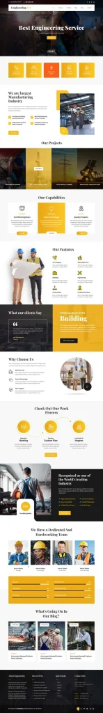 Civil Engineering WordPress Theme