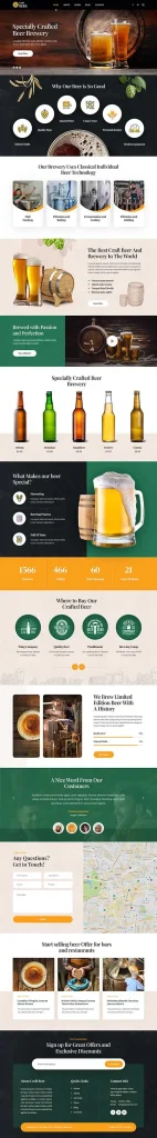 Craft Beer WordPress Theme