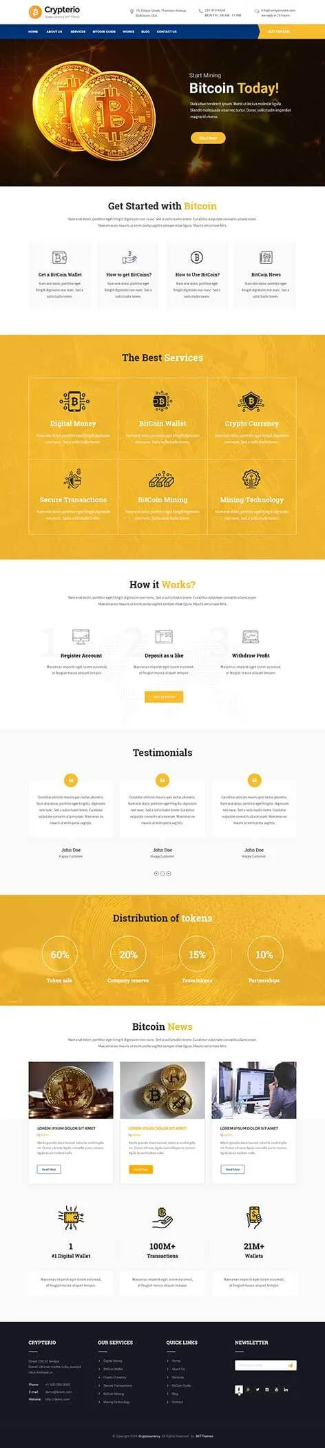 Cryptocurrency WordPress Theme