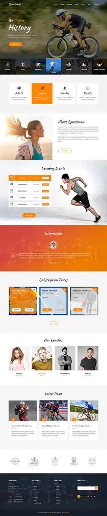 Cycling Club WordPress Theme