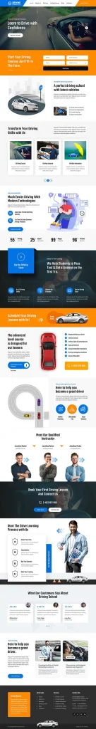 Driving Instructor WordPress Theme