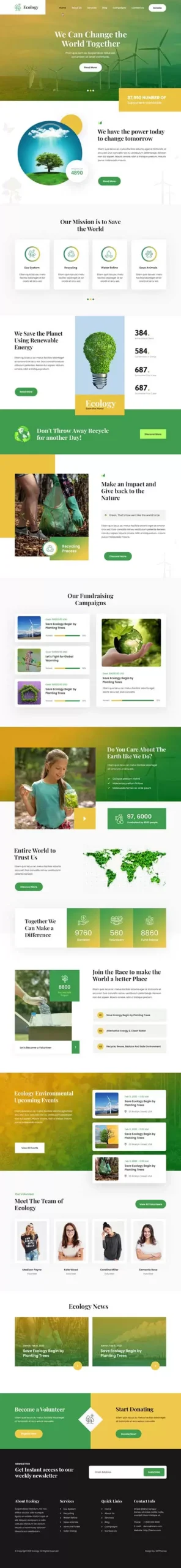 Ecology WordPress Theme