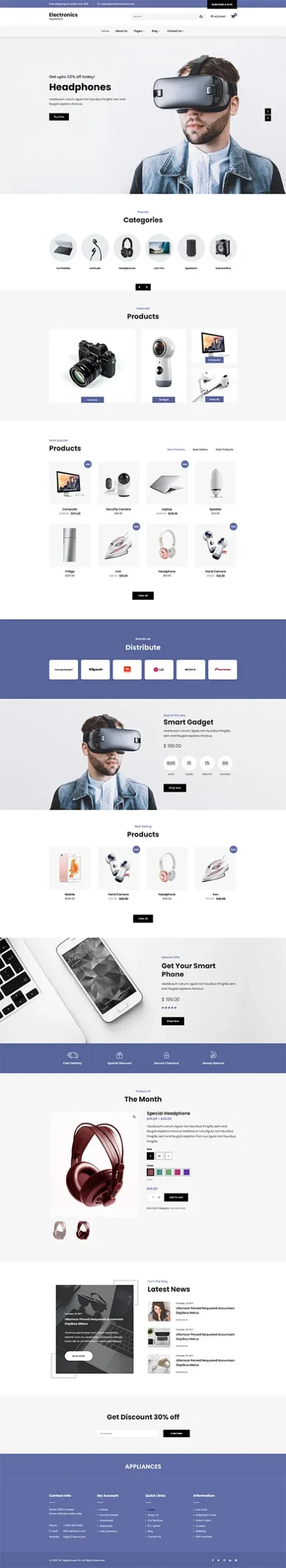 Electronics Store WordPress Theme