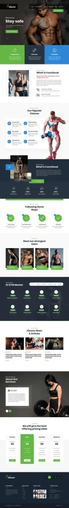 Fitness Gym WordPress Theme