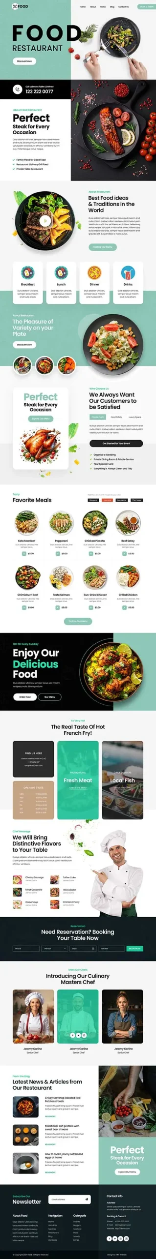 Food Restaurant WordPress Theme