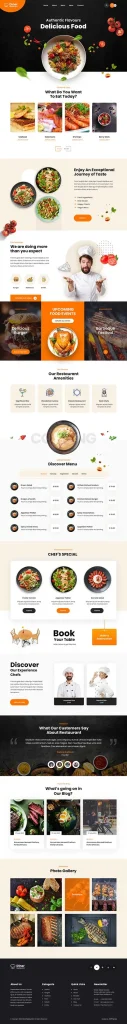 Food Service WordPress Theme