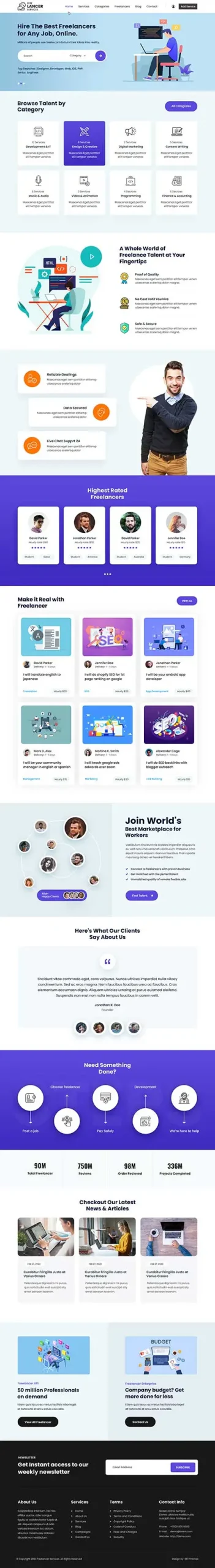 Freelancer WordPress Theme