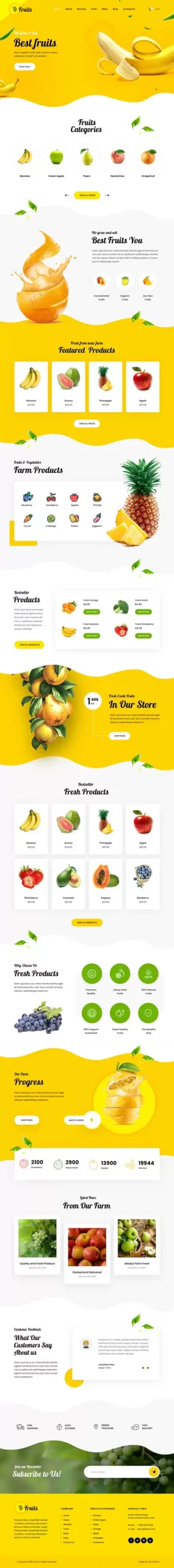 Fruits WordPress Theme