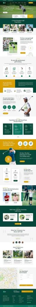 Golf Course WordPress Theme