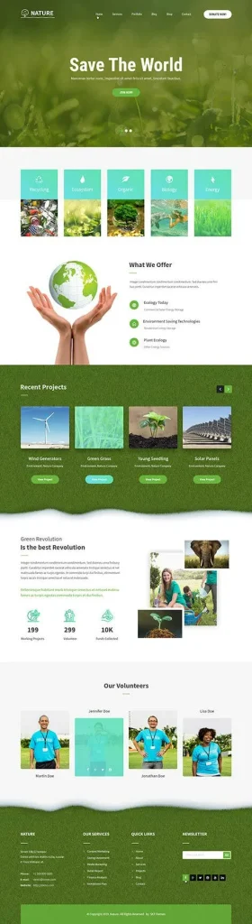 Green Planet WordPress Theme