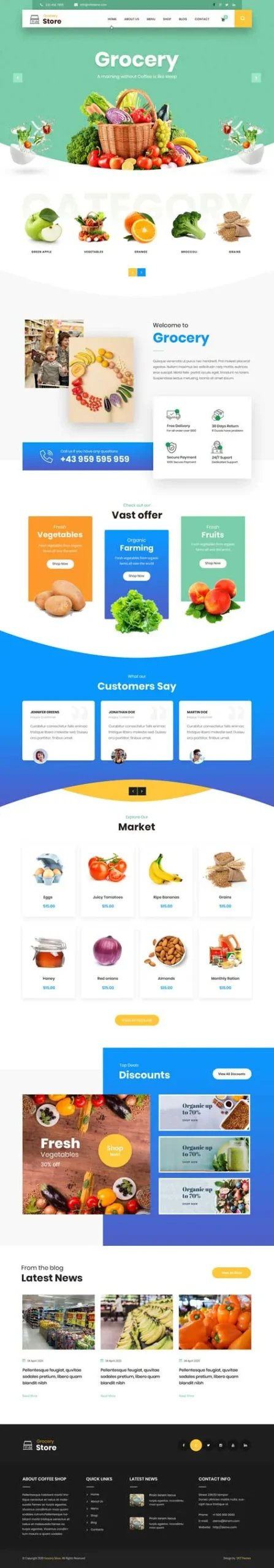 Grocery WordPress Theme