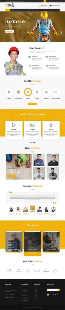 Handyman Services WordPress Theme