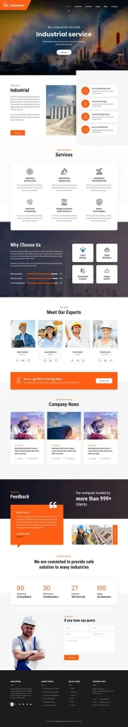 Industrial WordPress Theme