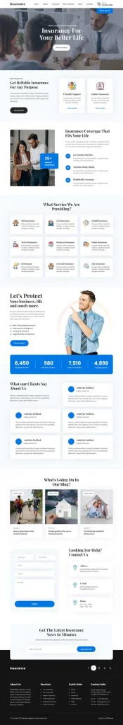 Insurance WordPress Theme