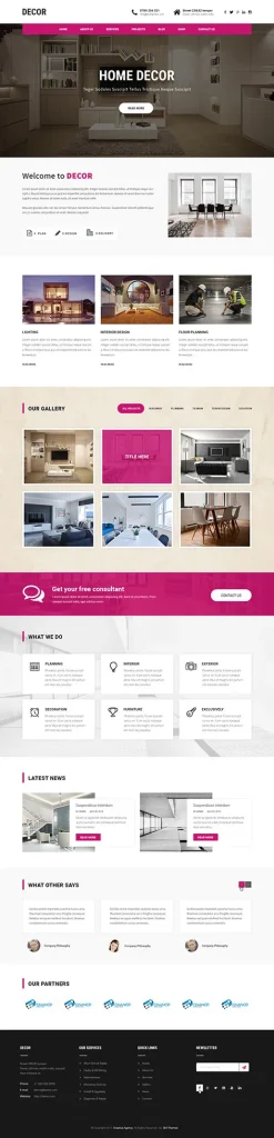 Interior Decor WordPress Theme