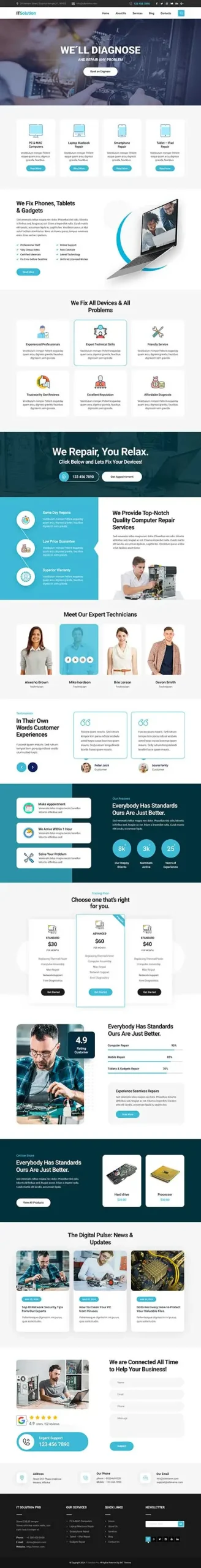 IT Solutions WordPress Theme