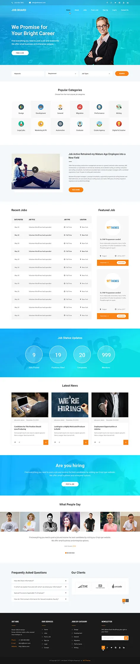 Job Portal WordPress theme