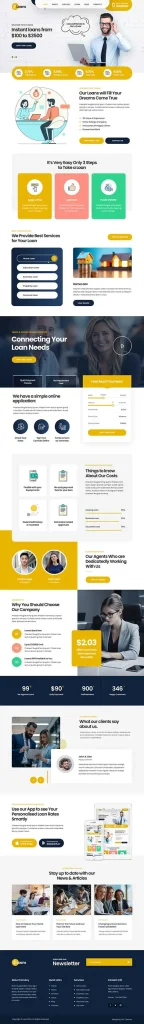 Loan Company WordPress Theme