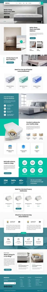 Mattress WordPress Theme