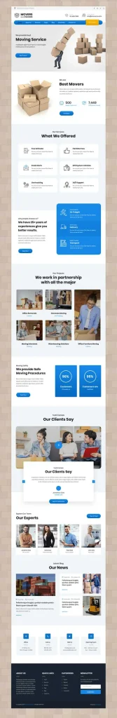 Movers And Packers WordPress Theme