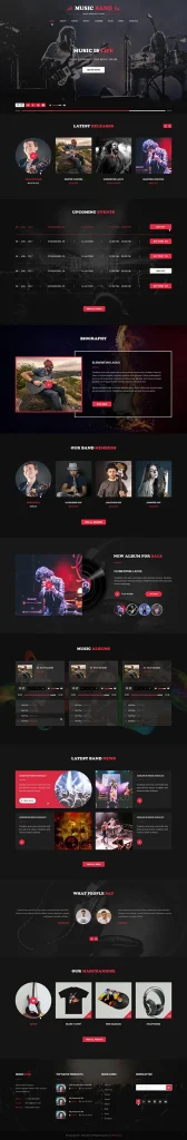 Music Band WordPress Theme