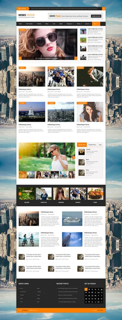 Newspaper WordPress theme