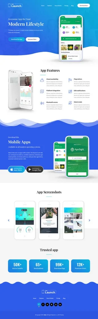 Product Landing Page WordPress Theme