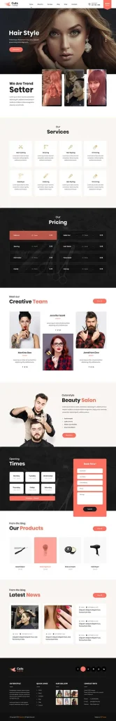 Salon WordPress Theme