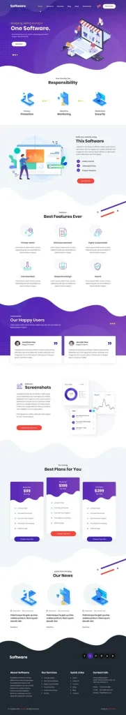 Software Services WordPress Theme