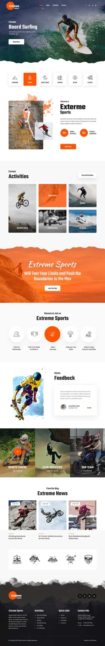 Surfing WordPress Theme