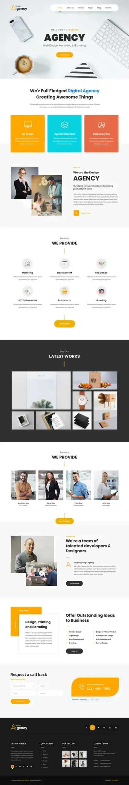 Web Design Agency WordPress Theme