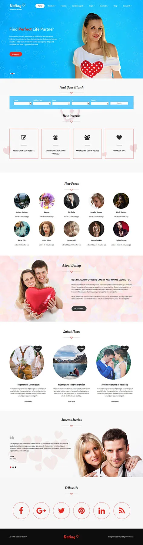 WordPress Dating Theme